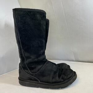 VTG UGG Authentic Knightsbridge W7 zipper back tall black
